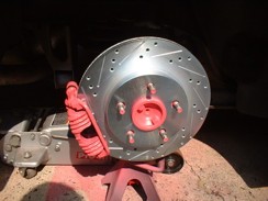 Drilled Rotor Install